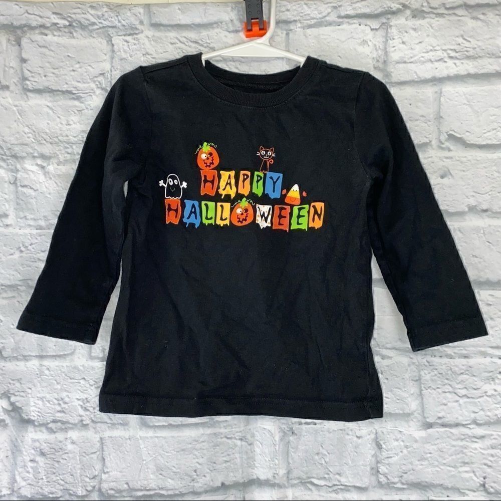 Miniwear black longsleeve crewneck Halloween shirt size 36 months